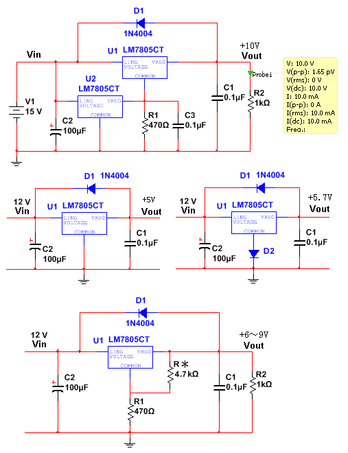 求12v转5v的简单电路