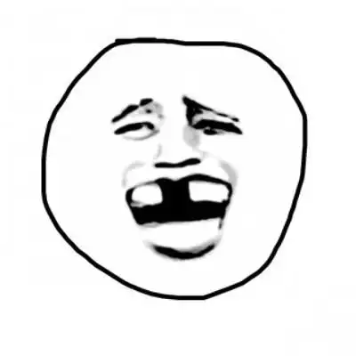 可爱搞怪头像简笔画丑萌熊猫人头像