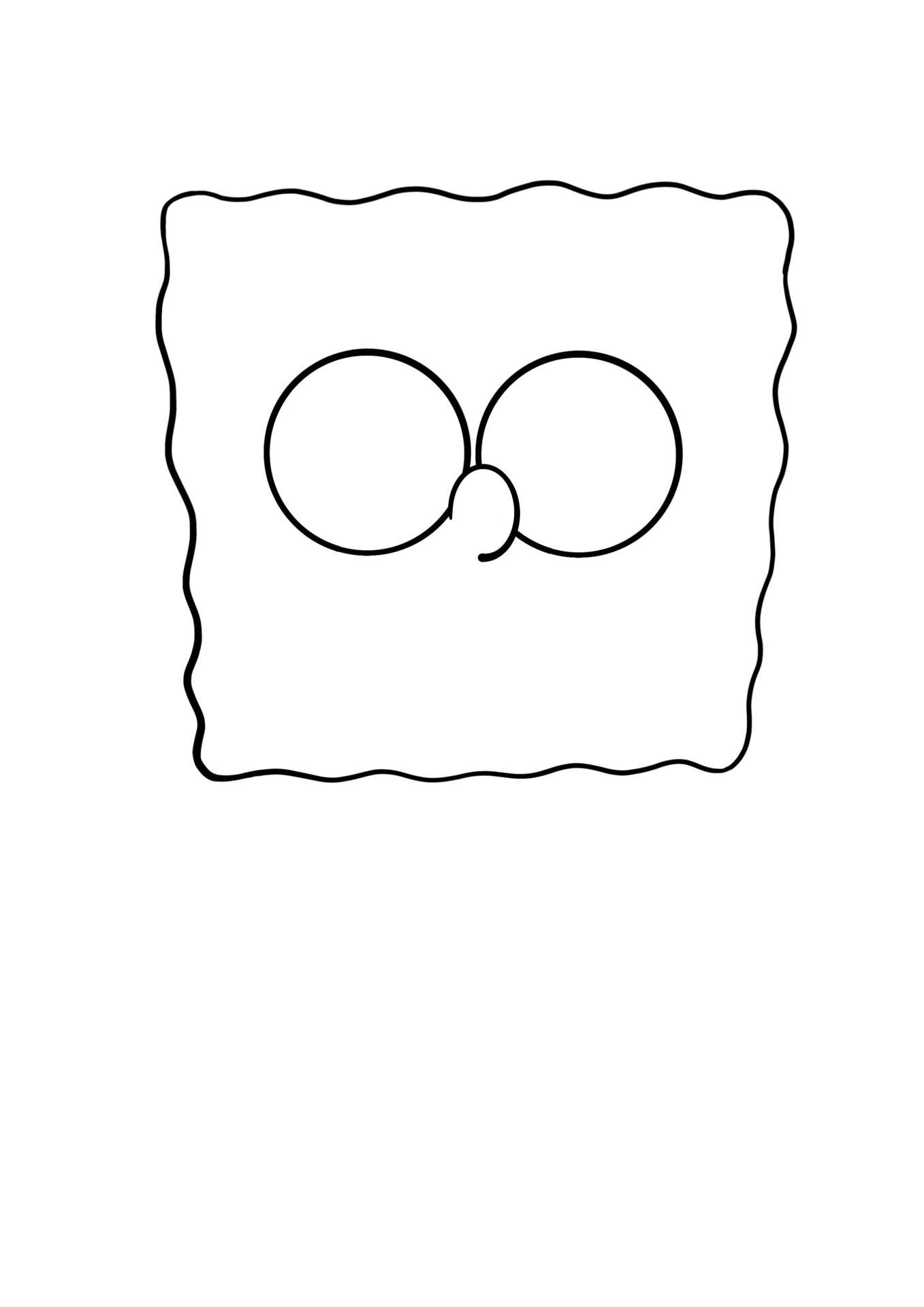 简笔画教程分享 海绵宝宝