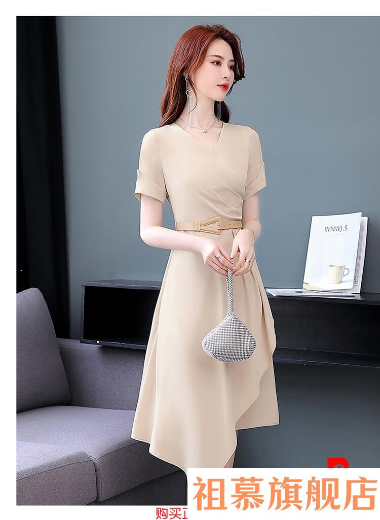 轻奢女装杭州真丝连衣裙2021新款夏35一4女装30岁年轻款40典雅裙子