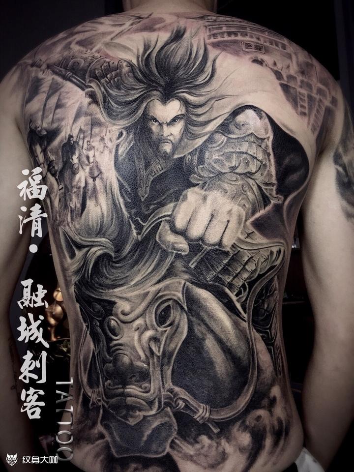 西楚霸王【项羽】_纹身图案手稿图片_融城刺客.tattoo的纹身作品集