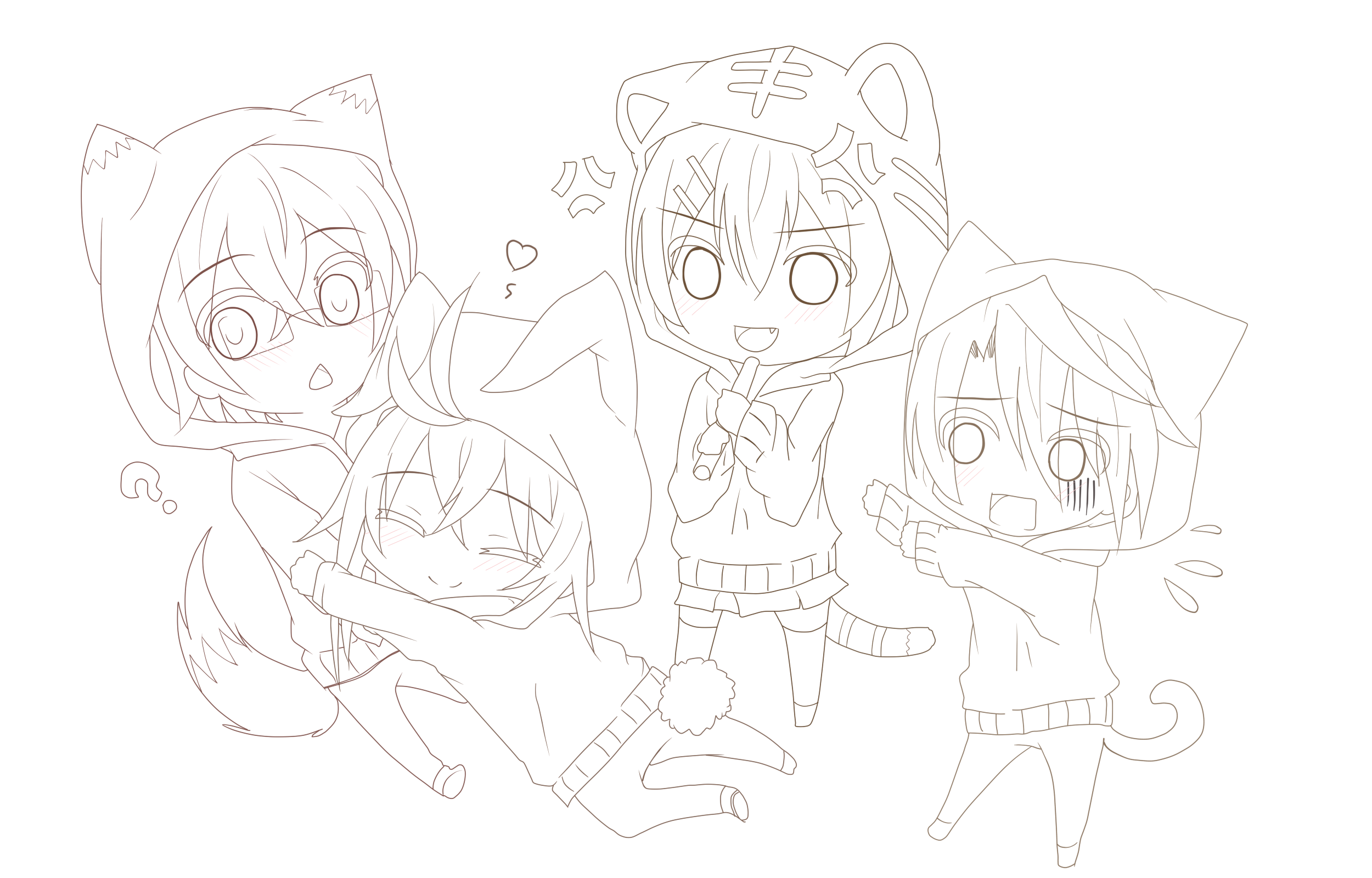 初学者手绘描摹线稿分享