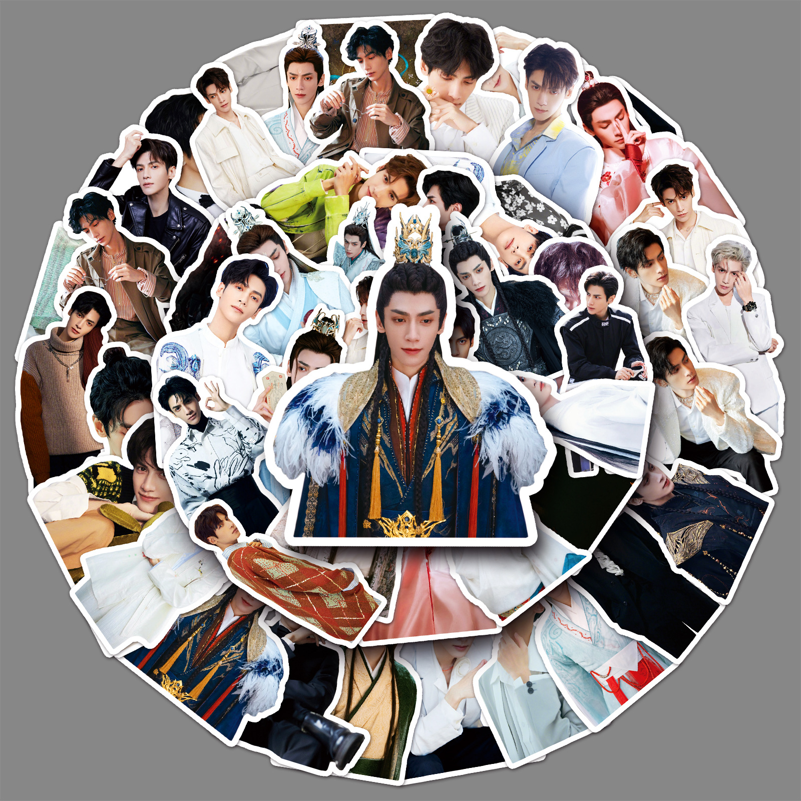 50张罗云熙涂鸦个性长月烬明明星周边应援装饰水杯行李箱贴纸防水