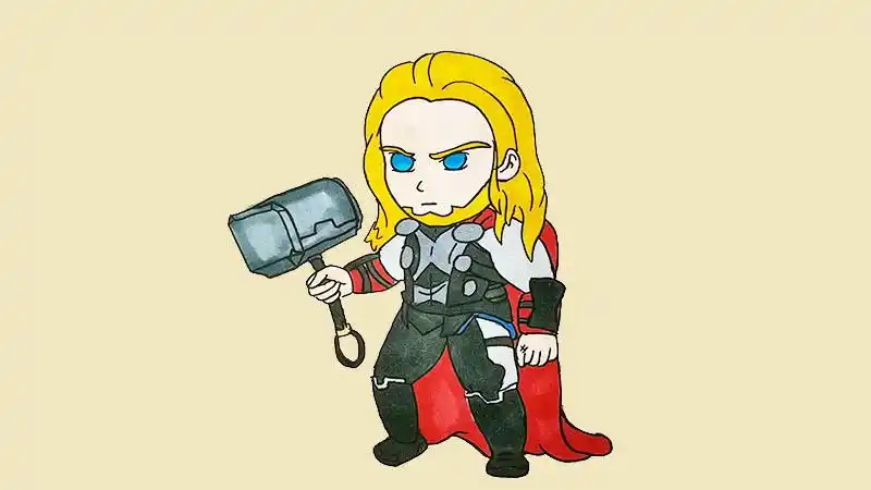 雷神简笔画画法教程