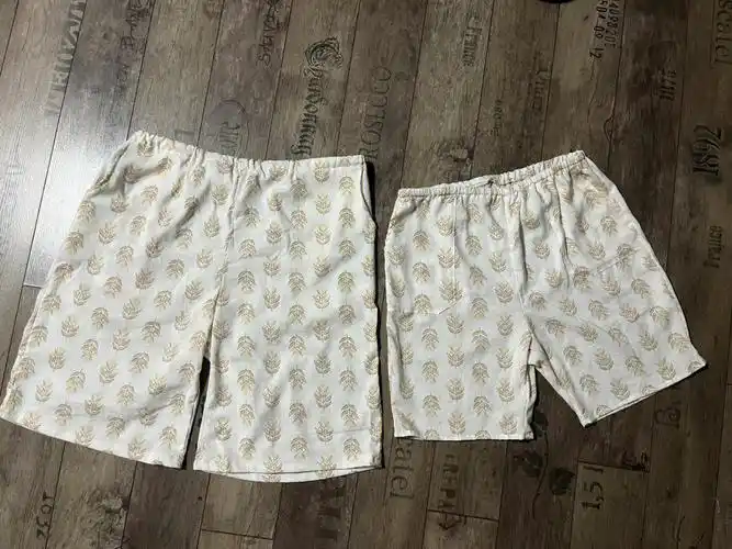 跟我妈学裁剪的第三天 - 做了情侣睡裤