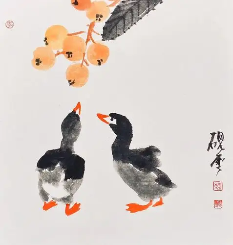 砚云师花鸟范画