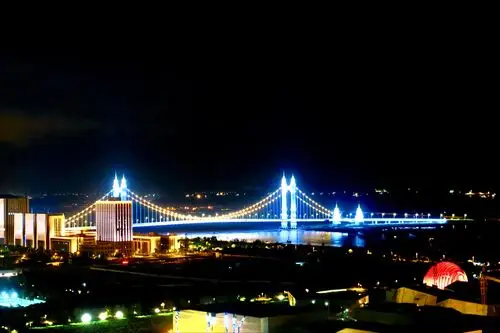 舟山市的夜景2020年7月28日