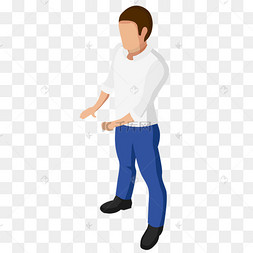 卡通站立的人图片-卡通站立的人图片素材免费下载-千库网