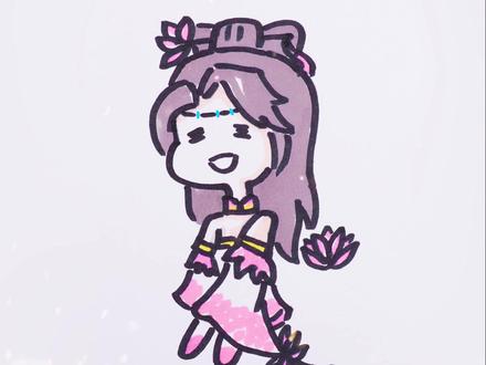 画画 #动漫人物绘画 #马克笔 #王者荣耀 q版小貂蝉 - 抖音