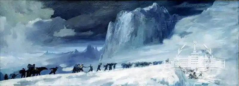 艾中信《红军过雪山》油画(1957)