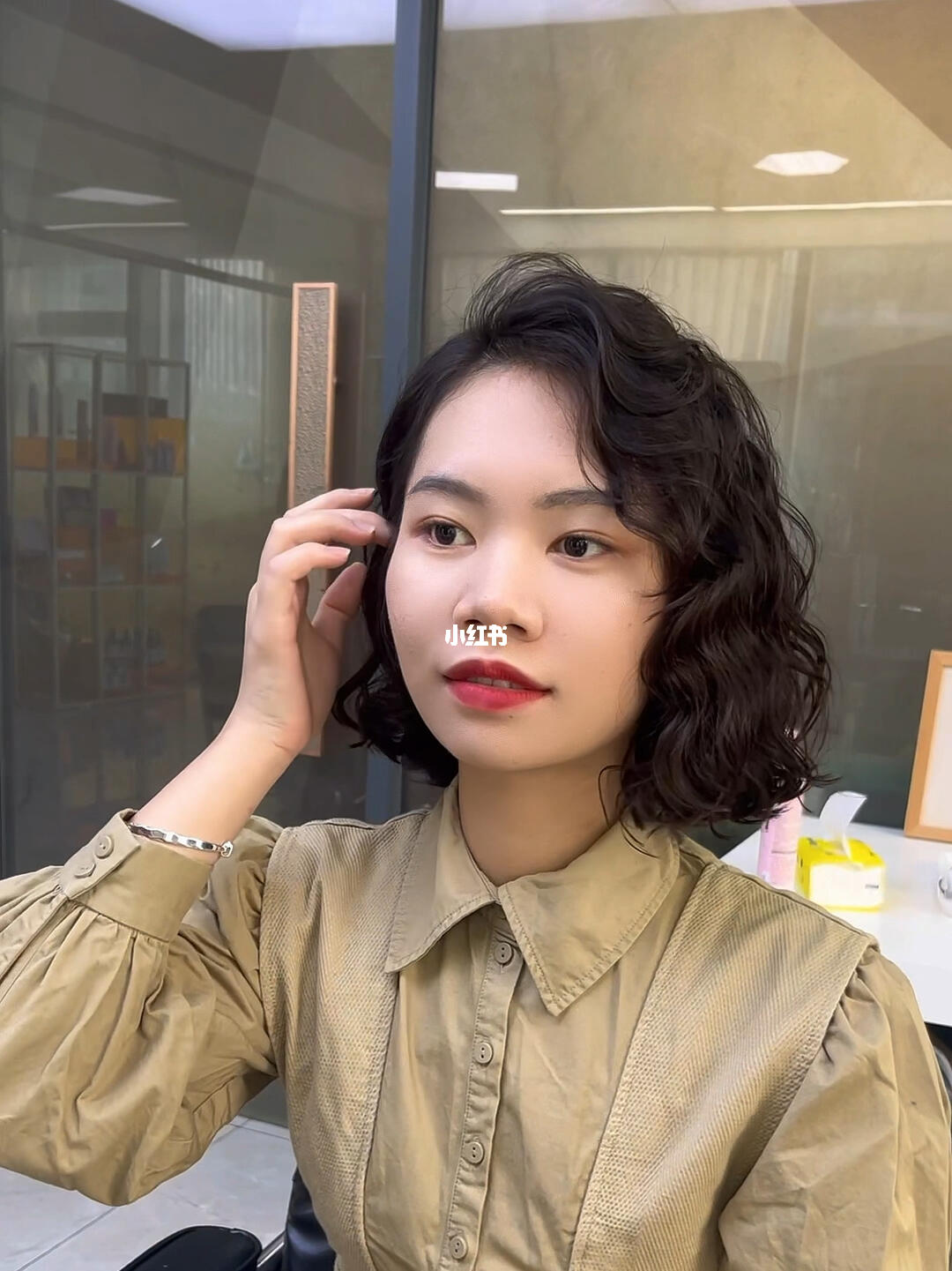 大脸方脸女孩必烫显脸小发型慵懒法式卷