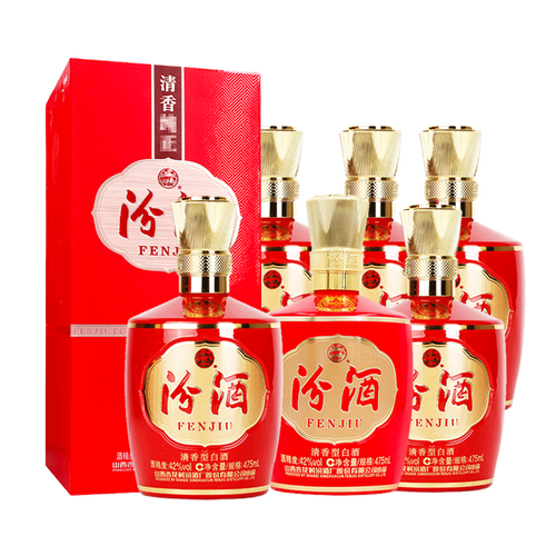 汾酒白酒 汾酒 1915巴拿马 清香型白酒 42度 475ml*6瓶 整箱装多少钱