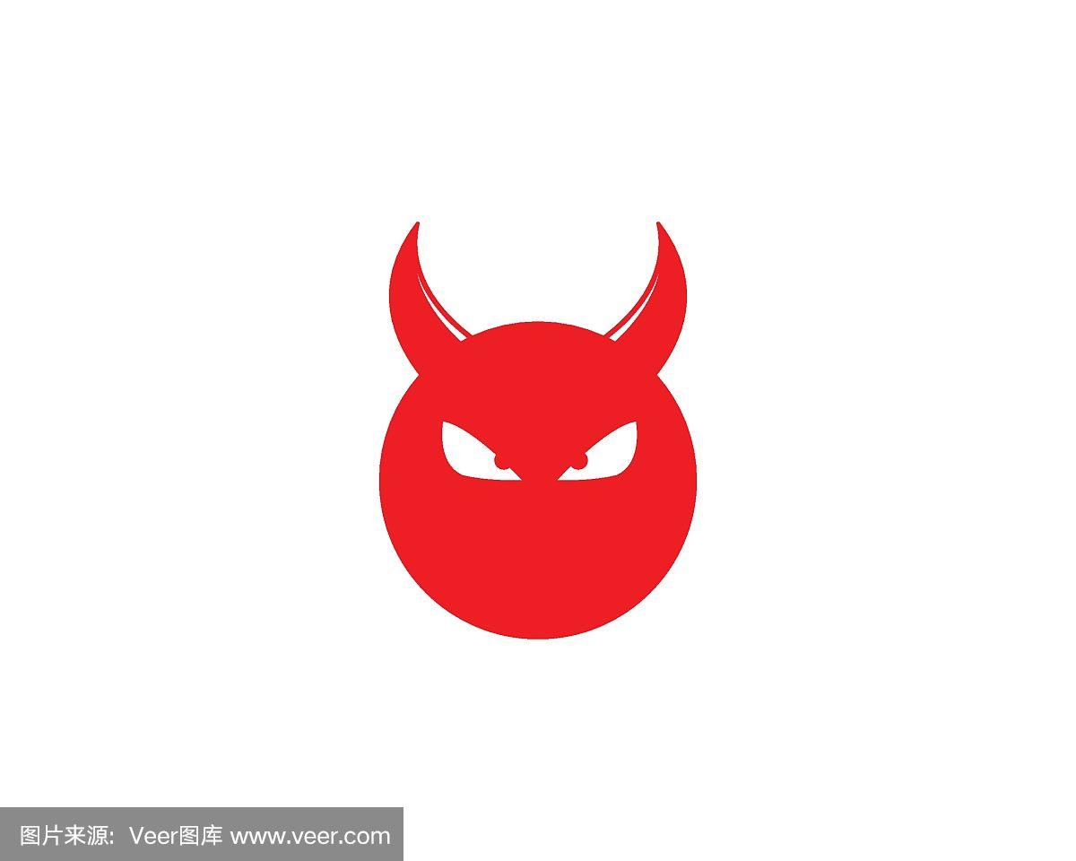 魔鬼标志矢量