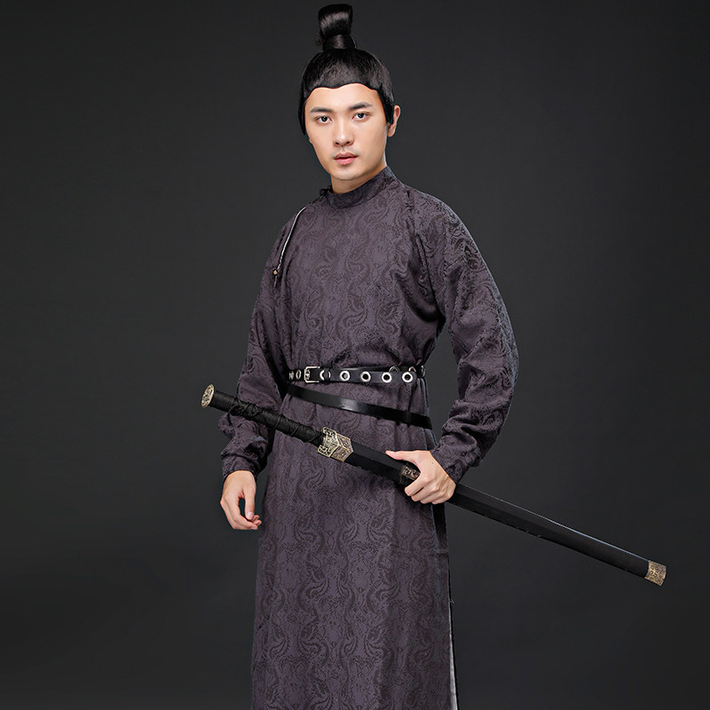 古装影视柜中美人同款唐朝男装棉麻汉服剧组民族服装