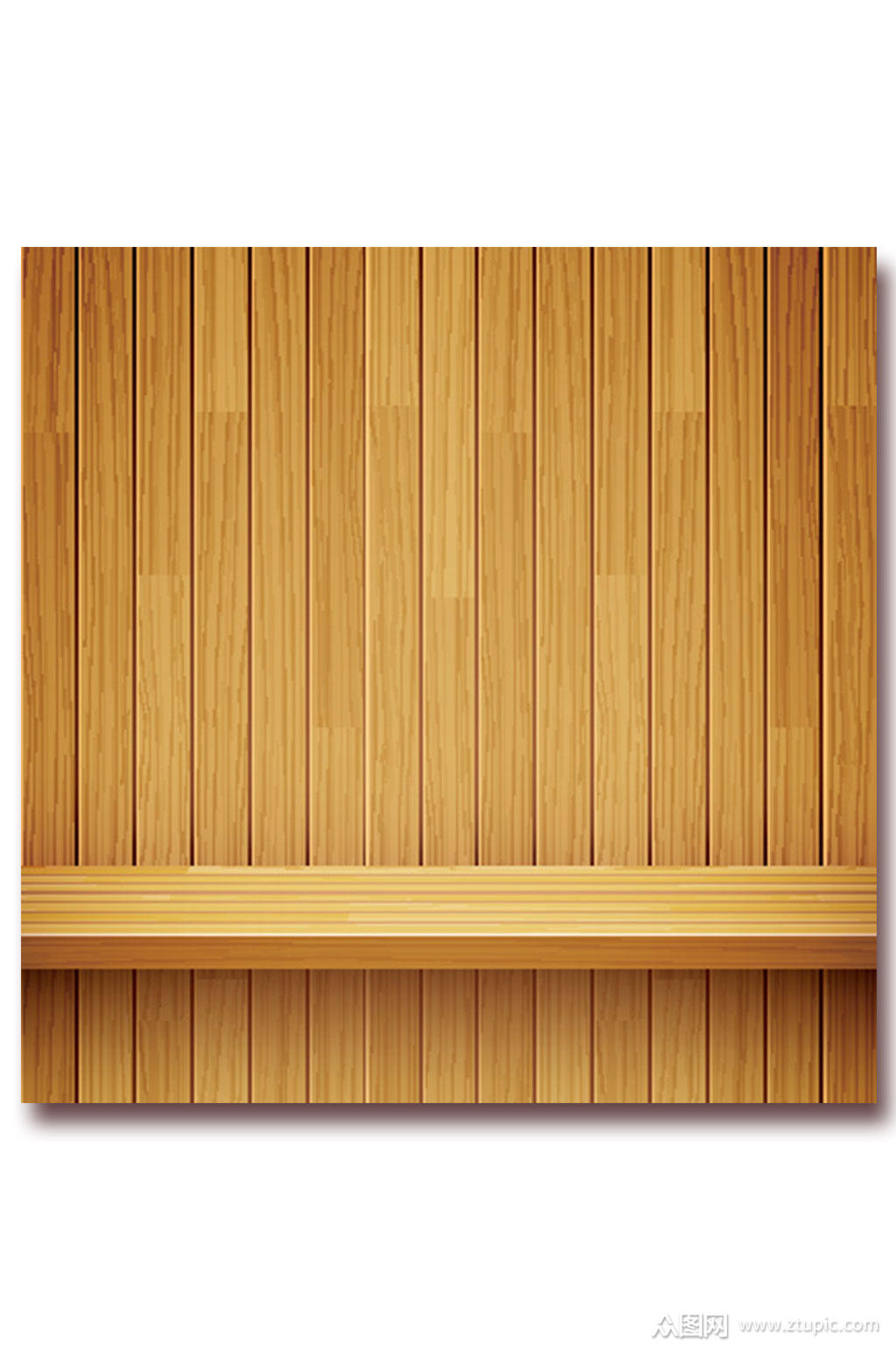 简约木板背景矢量素材