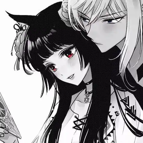 情头动漫一男一女霸气丨高冷唯美动漫情侣头像有爱又帅的情侣头像吧