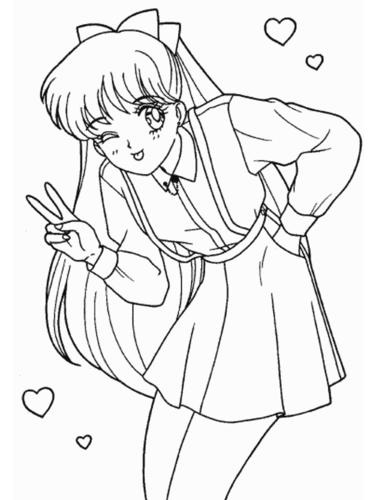 所有美少女简笔画百度