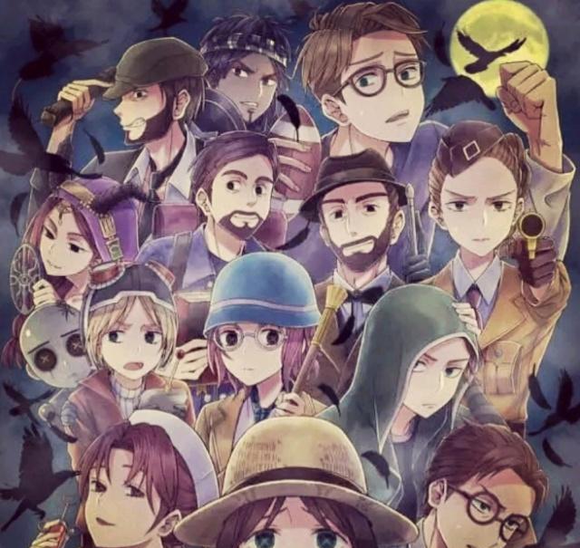 第五人格:同人笔下的庄园角色大合影!图三另玩家向往不已!