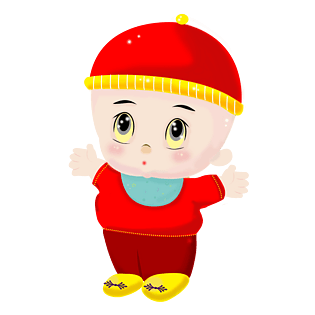 卡通可爱新年宝宝