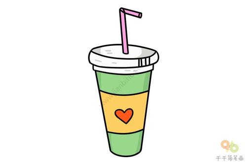 奶茶简笔画教程