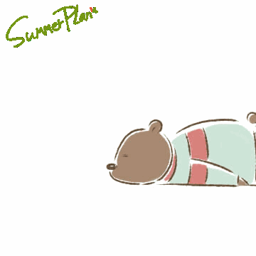 卡通张大嘴小熊爬过去gif动图_动态图_表情包下载_soogif