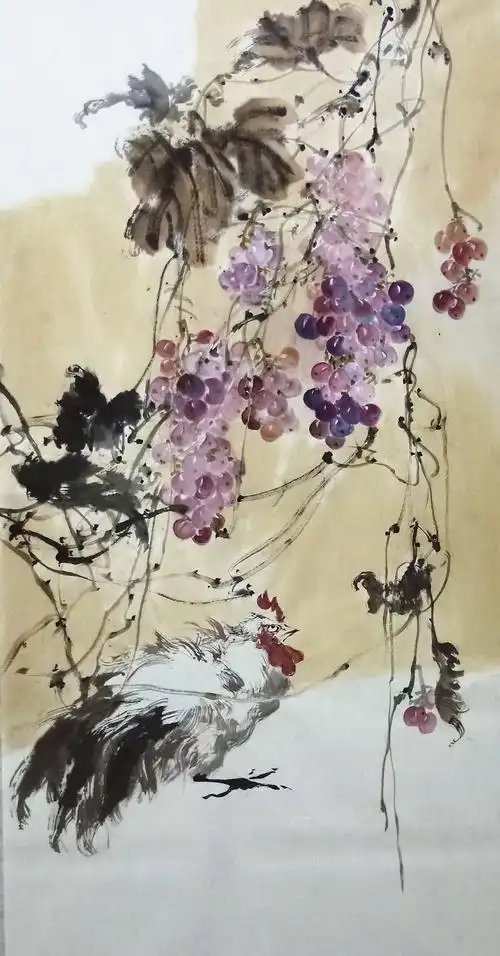 刘宏写意花鸟.人物作品分享