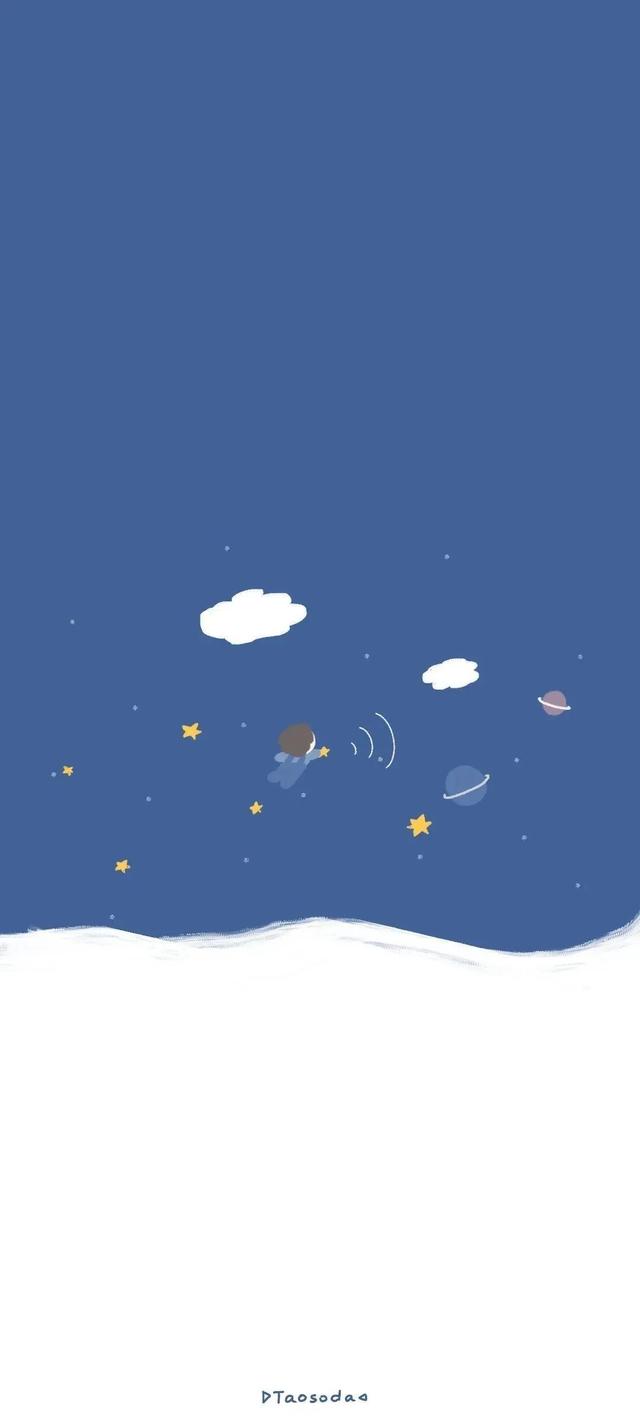 壁纸|深蓝色的情书