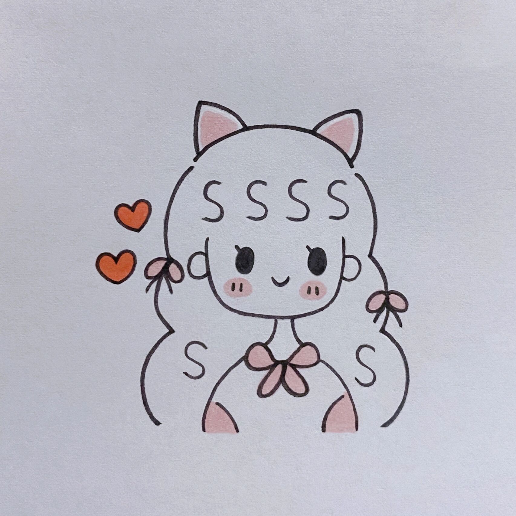 可爱小女孩简笔画教程