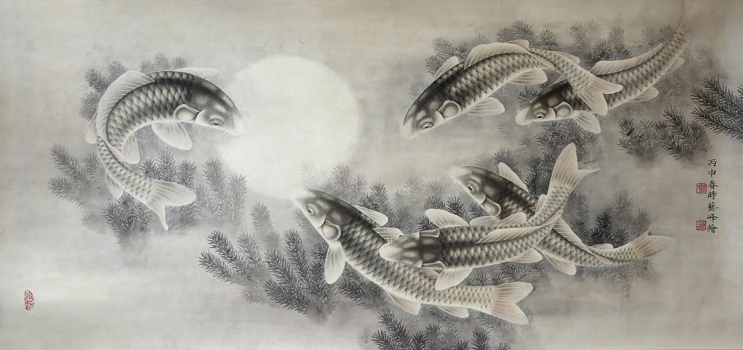 《鱼》王艺峰 工笔