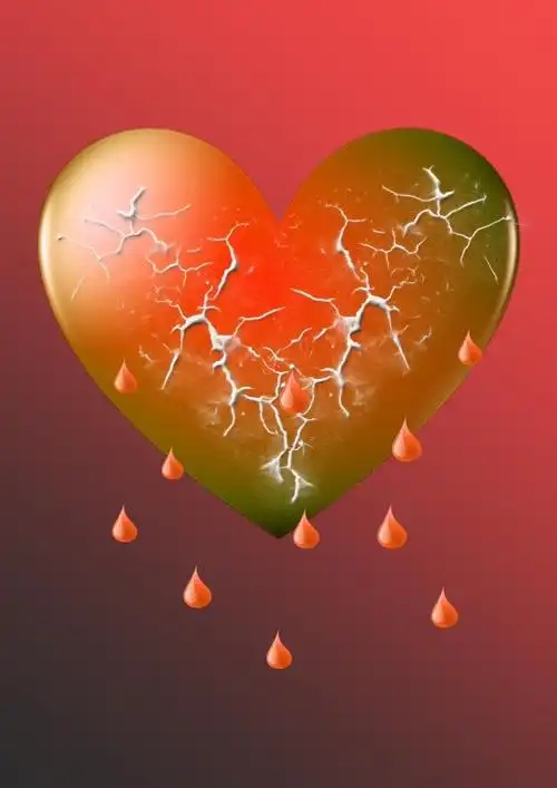 心碎图片大全流泪-图库-五毛网