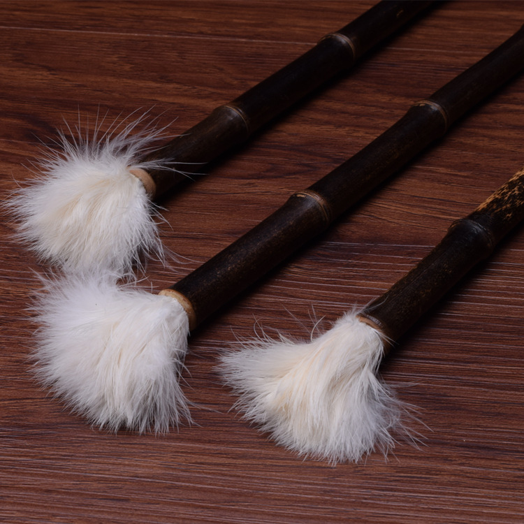 文房四宝 天然竹节鸡毛笔 书法国画练习 美术书画用品直销