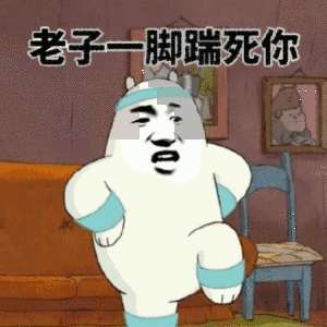 老子一脚端死你_端死_一脚_老子表情