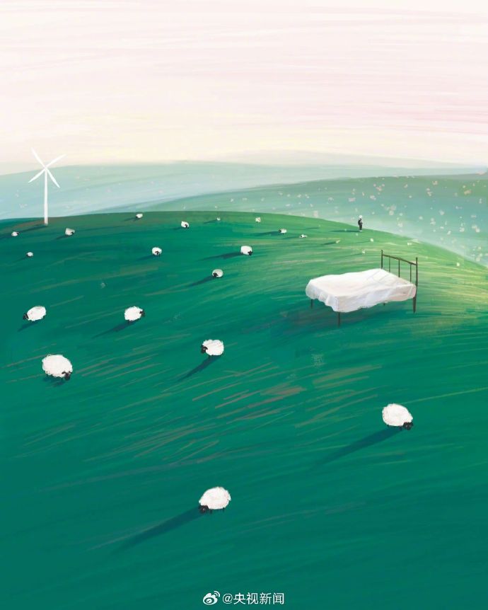 治愈系春日插画壁纸