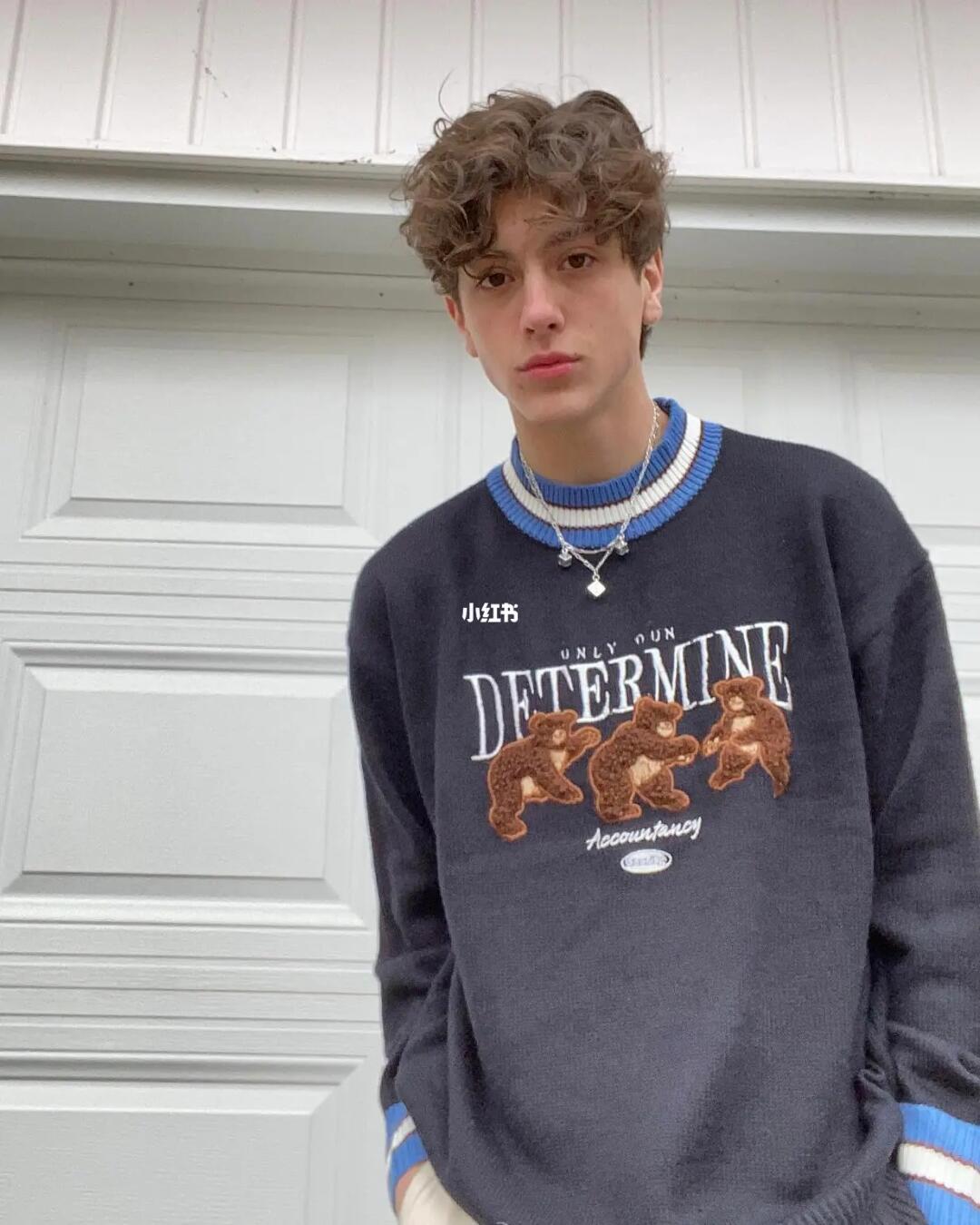 少年感日系小清新羊毛卷发暖男奶狗卷发