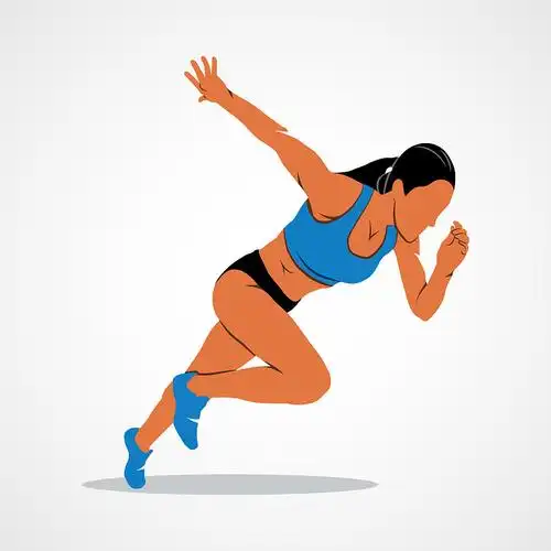 运行的短跑运动员图片