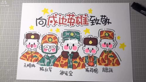 向戍边英雄们致敬简笔画教程简笔画教程文化绘画