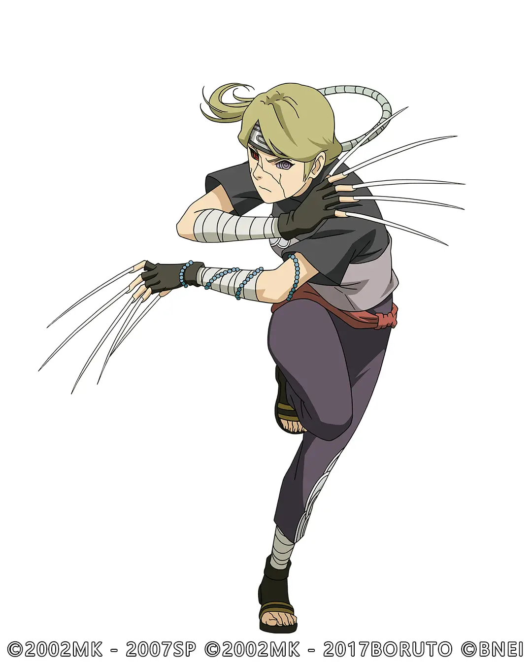 由木人是一位高傲又智勇双全的云隐村女忍者,自幼便成为了二尾人柱力