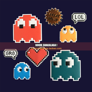 a77887淘宝神奇宝贝宠物小精灵马赛克风t恤男学生潮款夏装衣服宽松