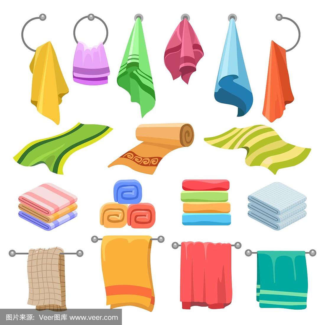 毛巾,卡通,湿,洗碗布,清新