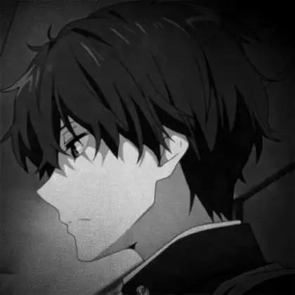 qq头像动漫男生冷酷帅黑白非常的不错的量比较大