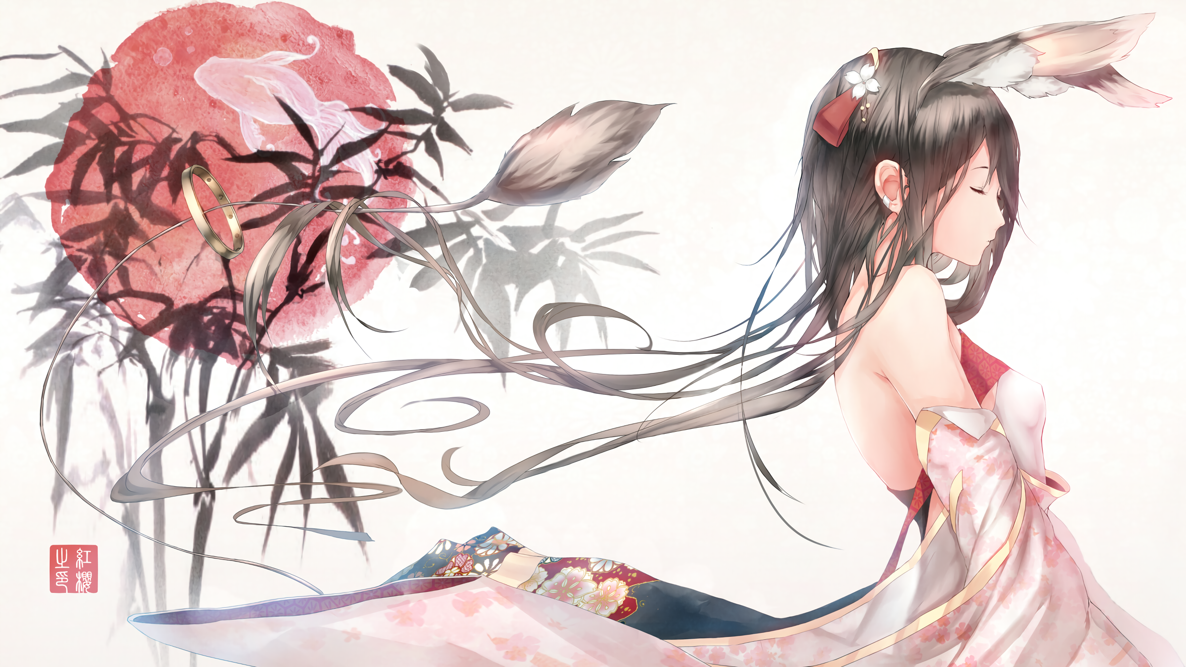 古风 兽耳娘美少女#二次元美图# #动漫美图