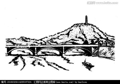 延安宝塔山儿童简笔画