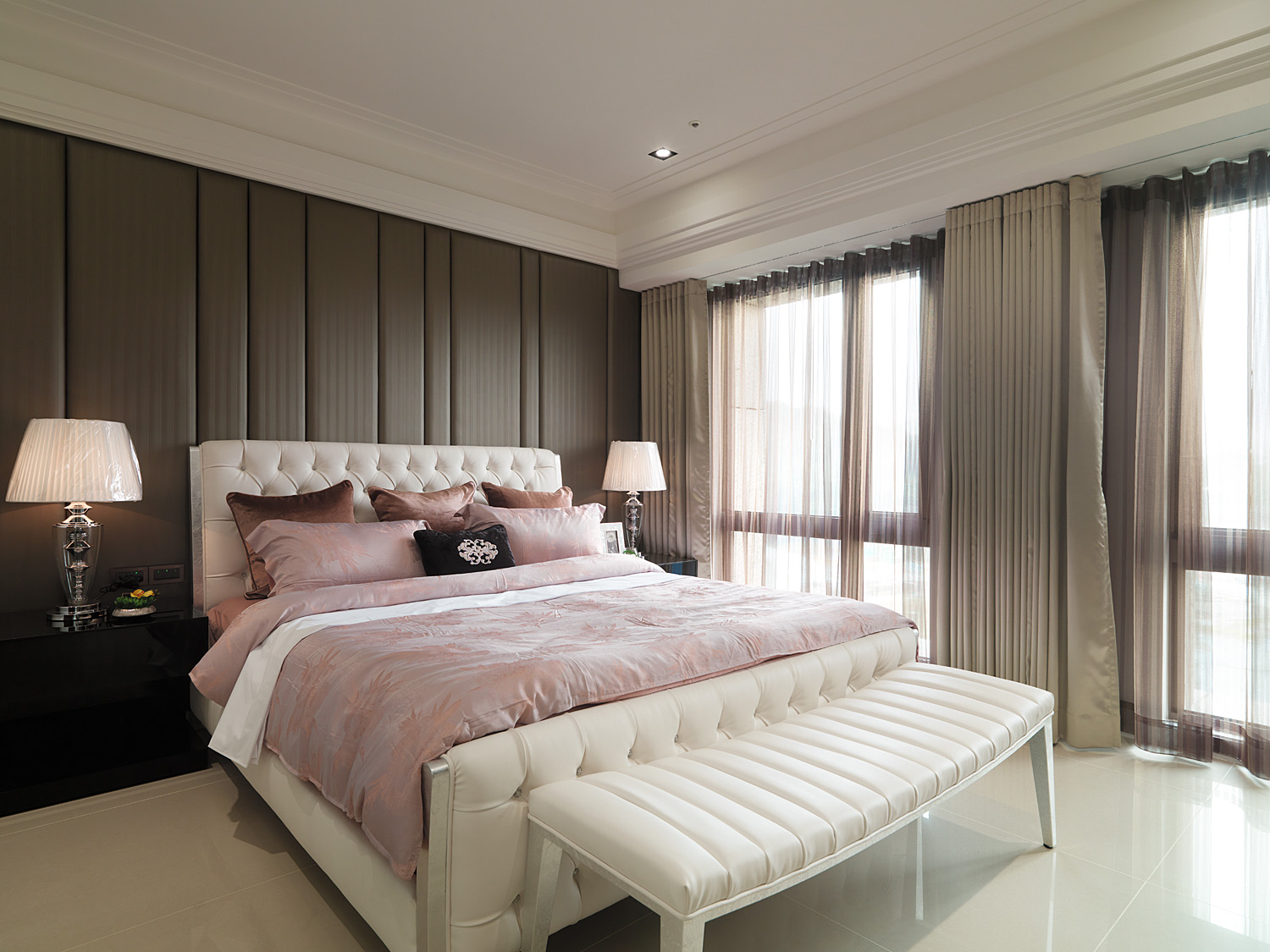 温馨雅致家居样板间室内卧室实景-温馨雅致家居样板间第9张图片