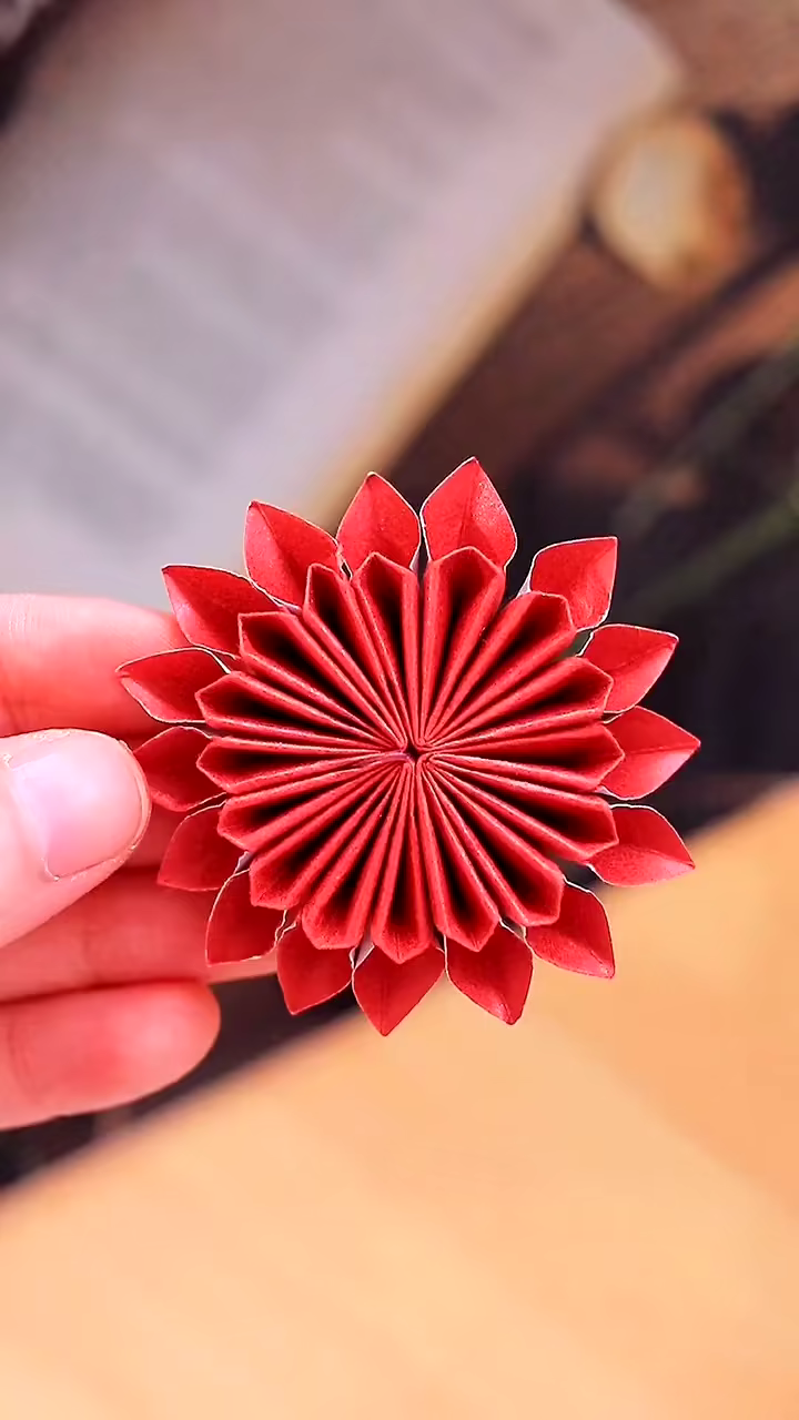 奖励你人生中第一朵小红花.#手工折纸