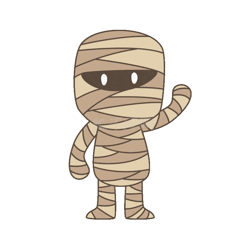 q版可爱万圣节木乃伊