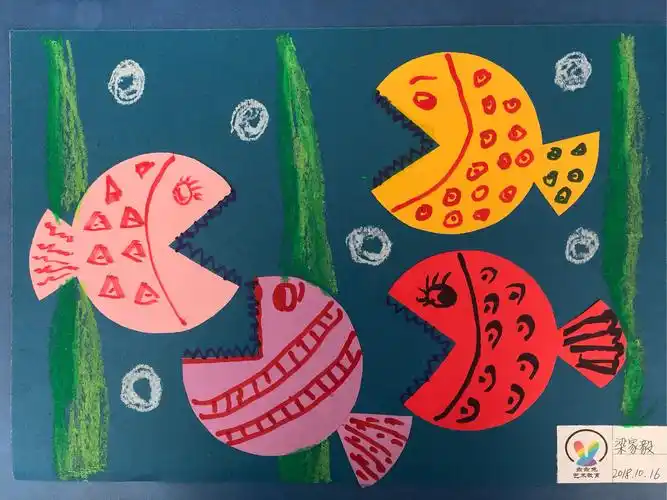 《贪吃鱼》——新世纪幼儿园创意美术绘画大班
