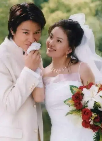 (李钰在《情义两重天》里与李宗翰的结婚剧照)