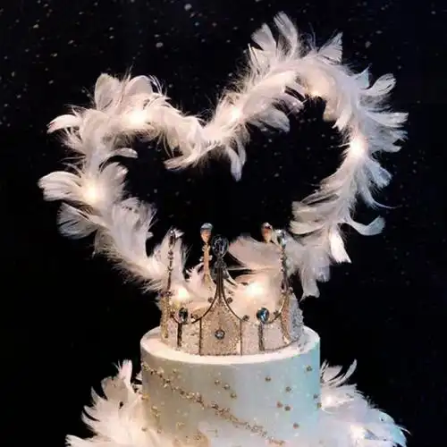 生日蛋糕插件仙女派对摆件装饰羽毛