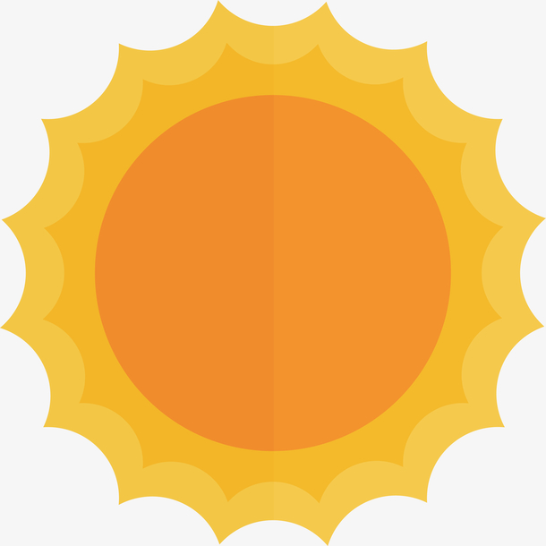 金色夏季太阳设计