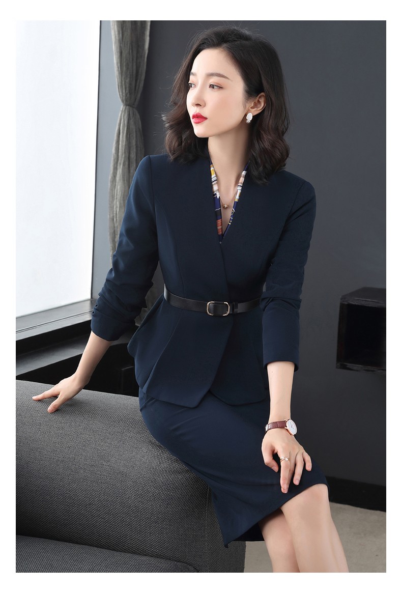莉冬季教师面试职业女套装正装小西装气质收腰显瘦商务西装工作服套裙